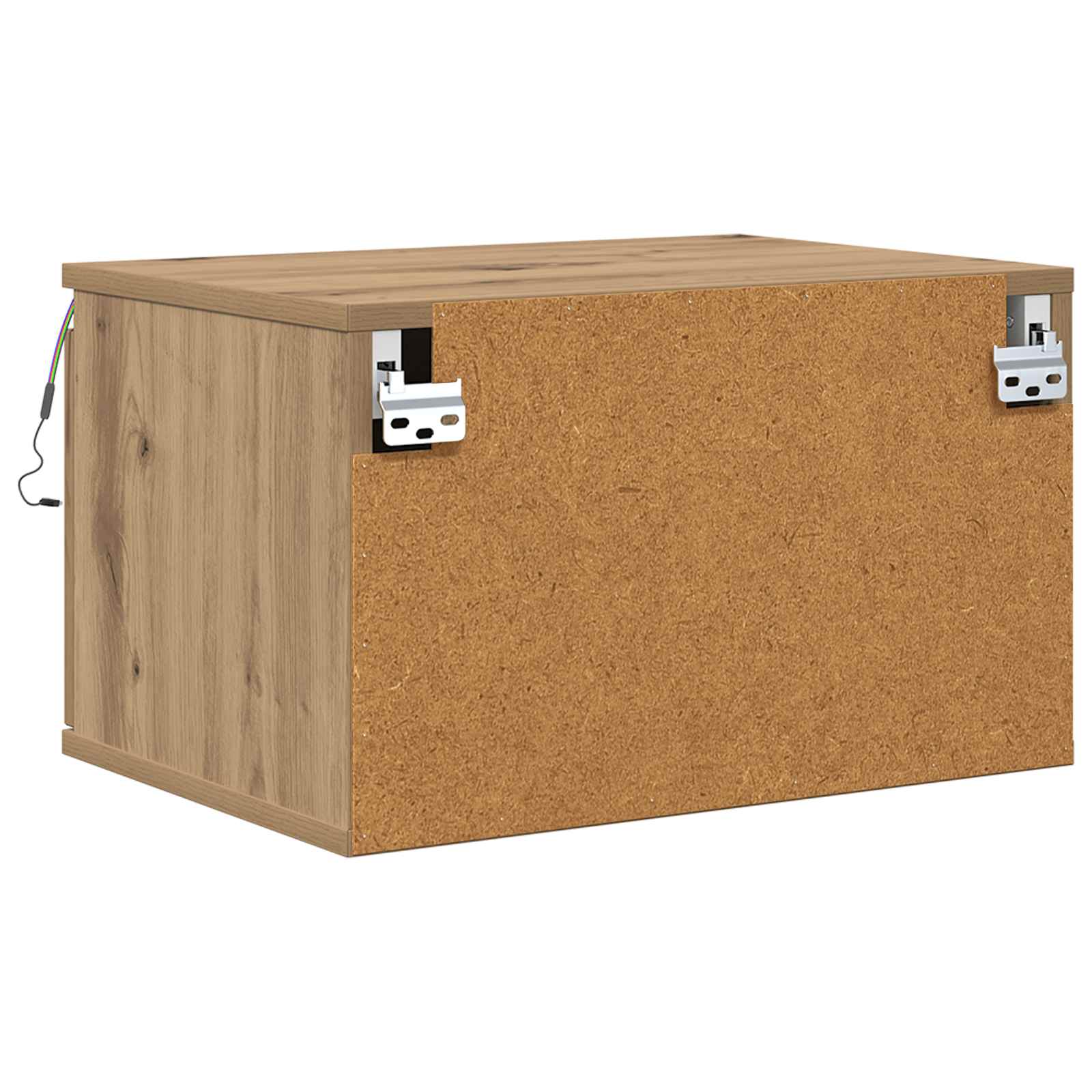 Mesita de noche de pared 2 pcs Roble artesanal 50 x 36 x 30 cm
