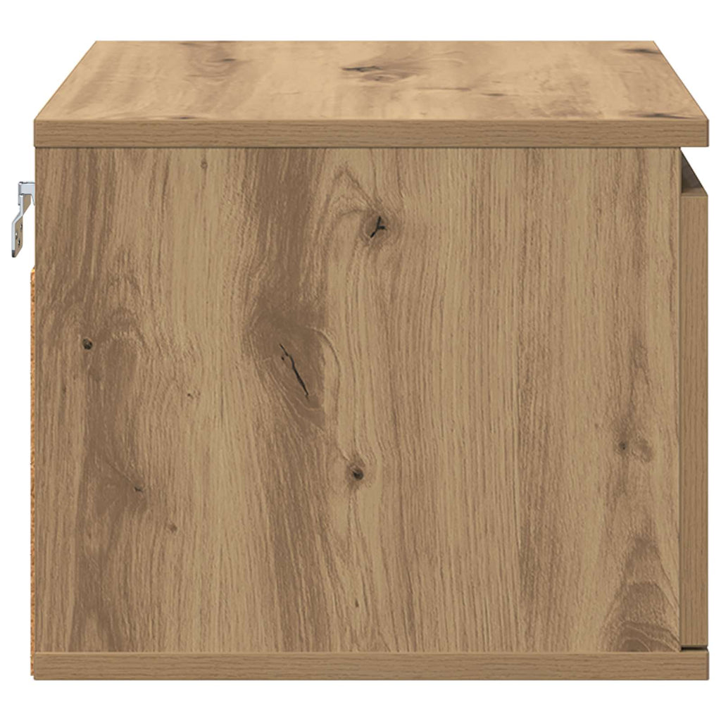 Mesita de noche de pared 2 pcs Roble artesanal 50 x 36 x 30 cm