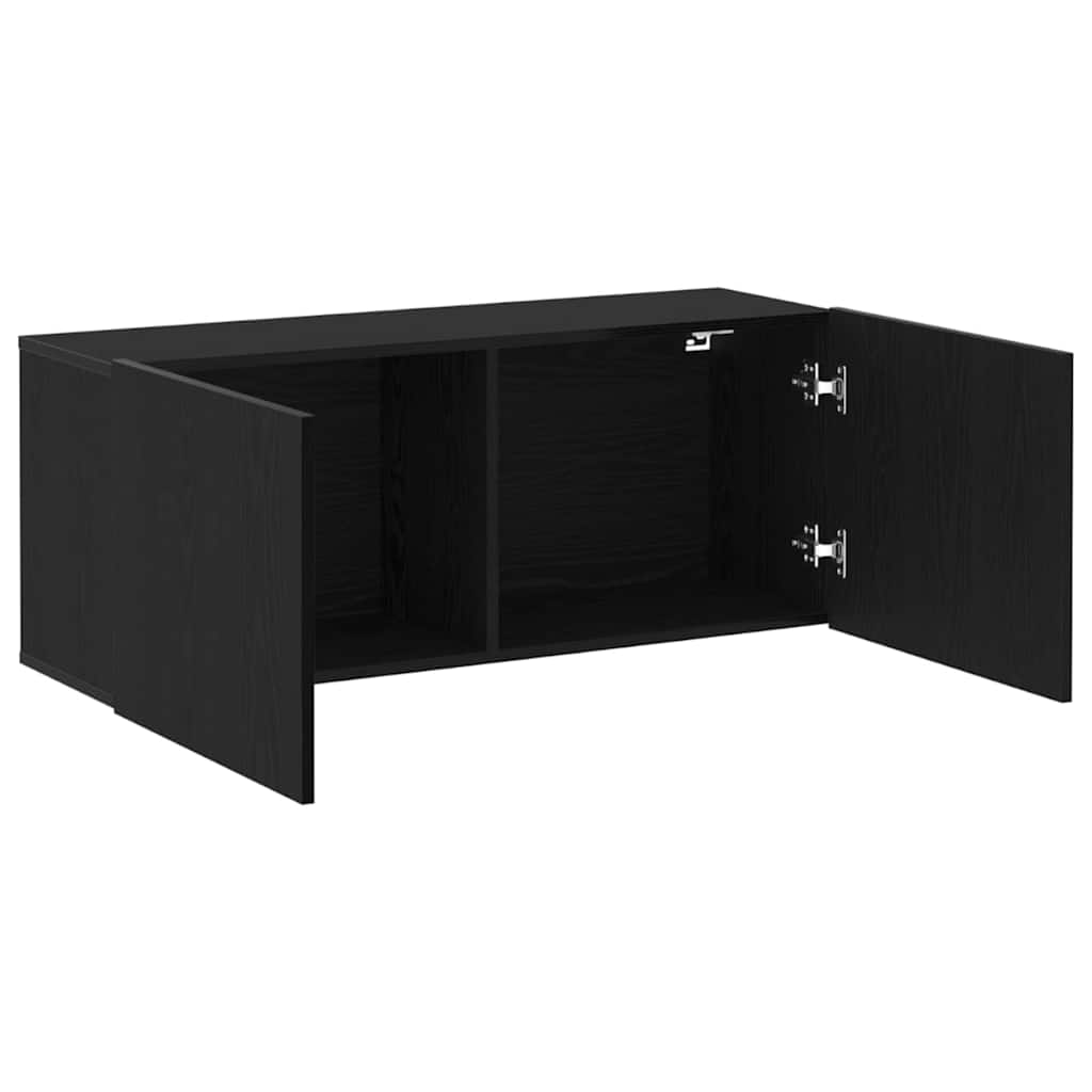 Conjunto de mueble de TV Roble Negro 100 x 30 x 41 cm