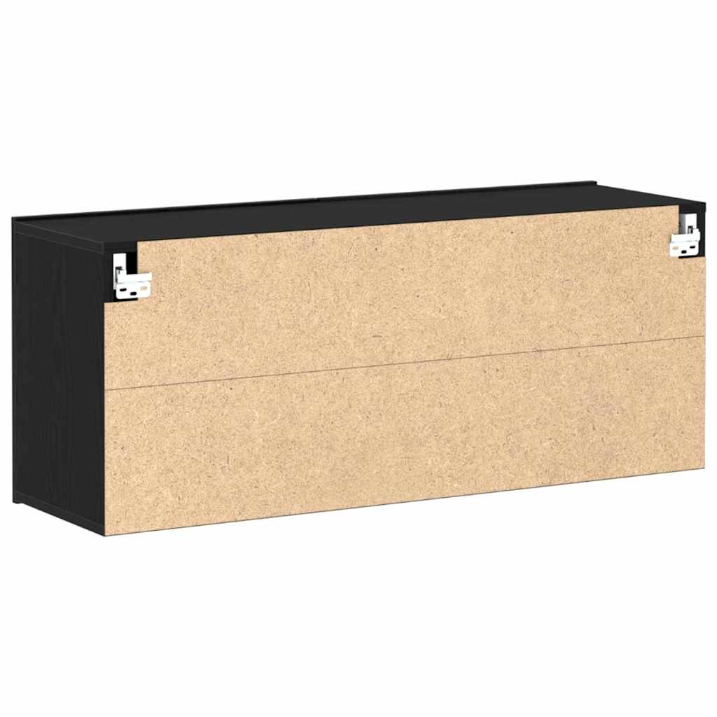 Conjunto de mueble de TV Roble Negro 100 x 30 x 41 cm