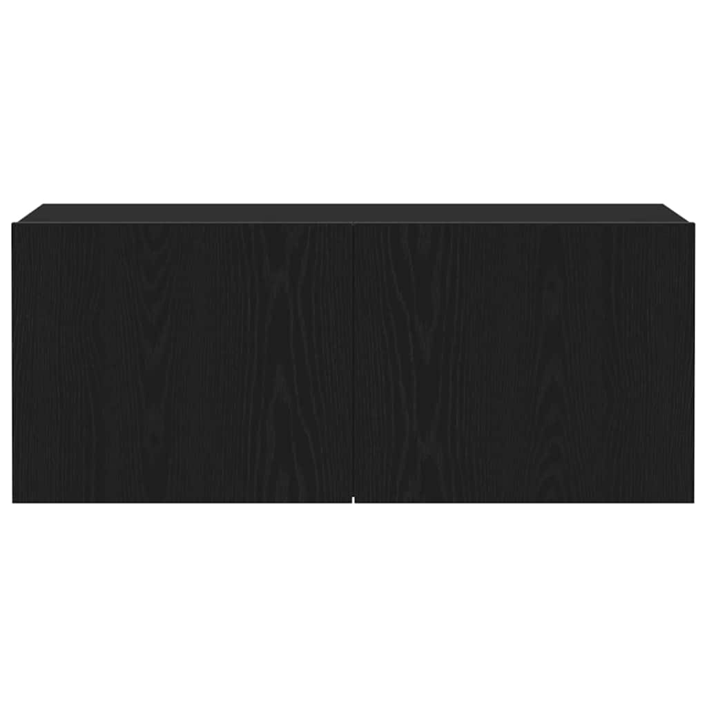 Conjunto de mueble de TV Roble Negro 100 x 30 x 41 cm