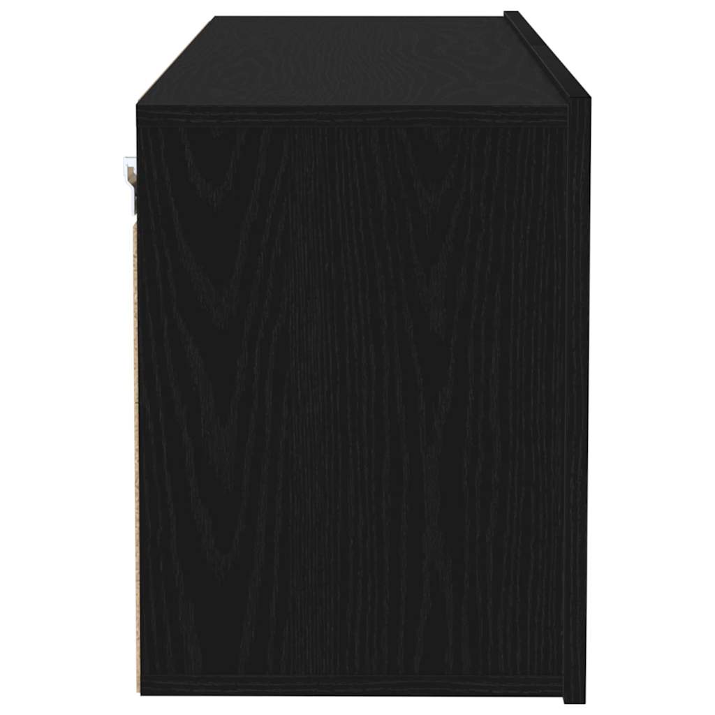 Conjunto de mueble de TV Roble Negro 100 x 30 x 41 cm