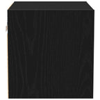 Gabinete de noche LED montado en la pared 2 pcs Negro