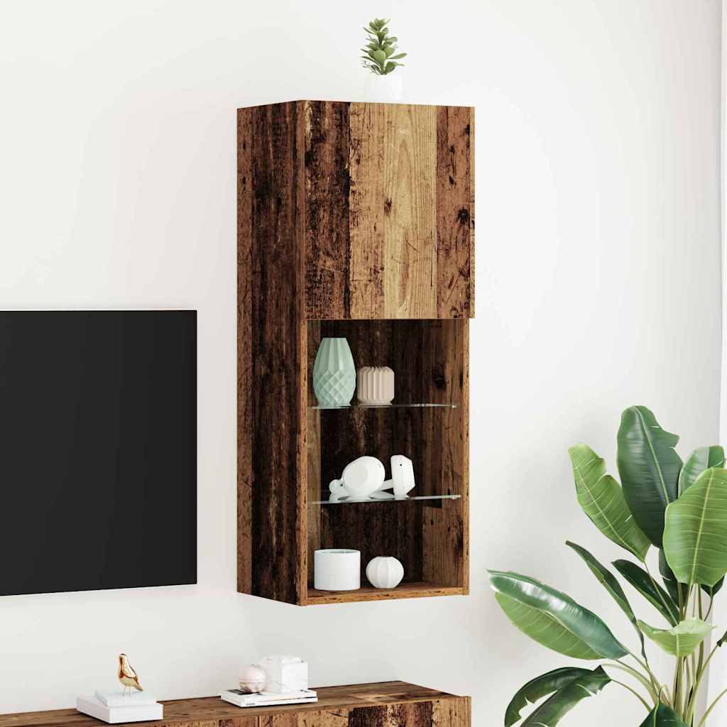 Conjunto de mueble de TV 2 pcs Roble Negro 30,5 x 30 x 102 cm