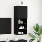Conjunto de mueble de TV 2 pcs Roble Negro 30,5 x 30 x 102 cm