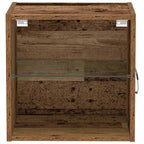 Estante flotante con luz LED 2 pcs Marrón 40 x 28,5 x 40 cm