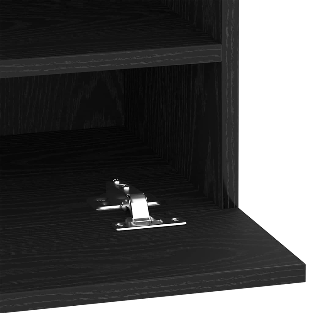 Conjunto de mueble de TV 2 pcs Negro 40 x 30 x 60,5 cm