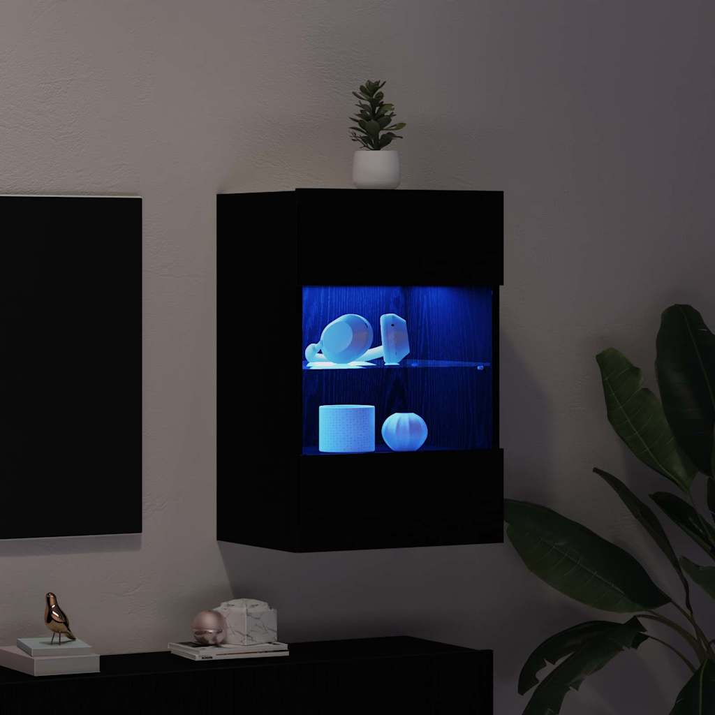 Conjunto de mueble de TV 2 pcs Negro 40 x 30 x 60,5 cm