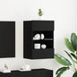 Conjunto de mueble de TV 2 pcs Negro 40 x 30 x 60,5 cm