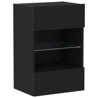 Conjunto de mueble de TV 2 pcs Negro 40 x 30 x 60,5 cm