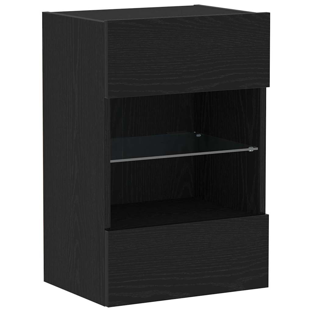 Conjunto de mueble de TV 2 pcs Negro 40 x 30 x 60,5 cm