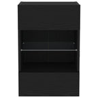 Conjunto de mueble de TV 2 pcs Negro 40 x 30 x 60,5 cm