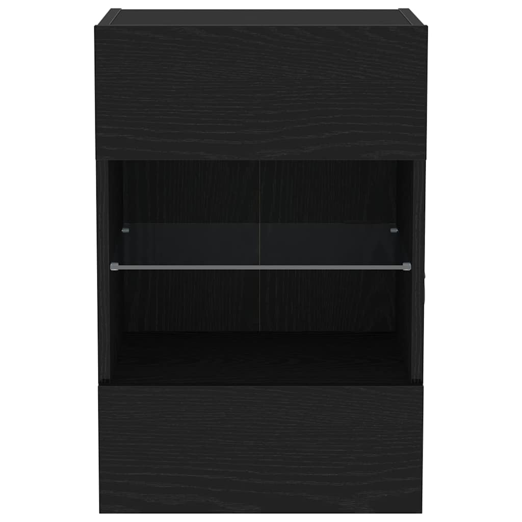Conjunto de mueble de TV 2 pcs Negro 40 x 30 x 60,5 cm