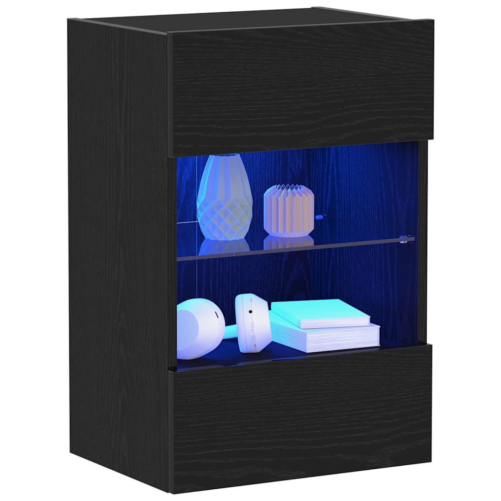 Conjunto de mueble de TV 2 pcs Negro 40 x 30 x 60,5 cm