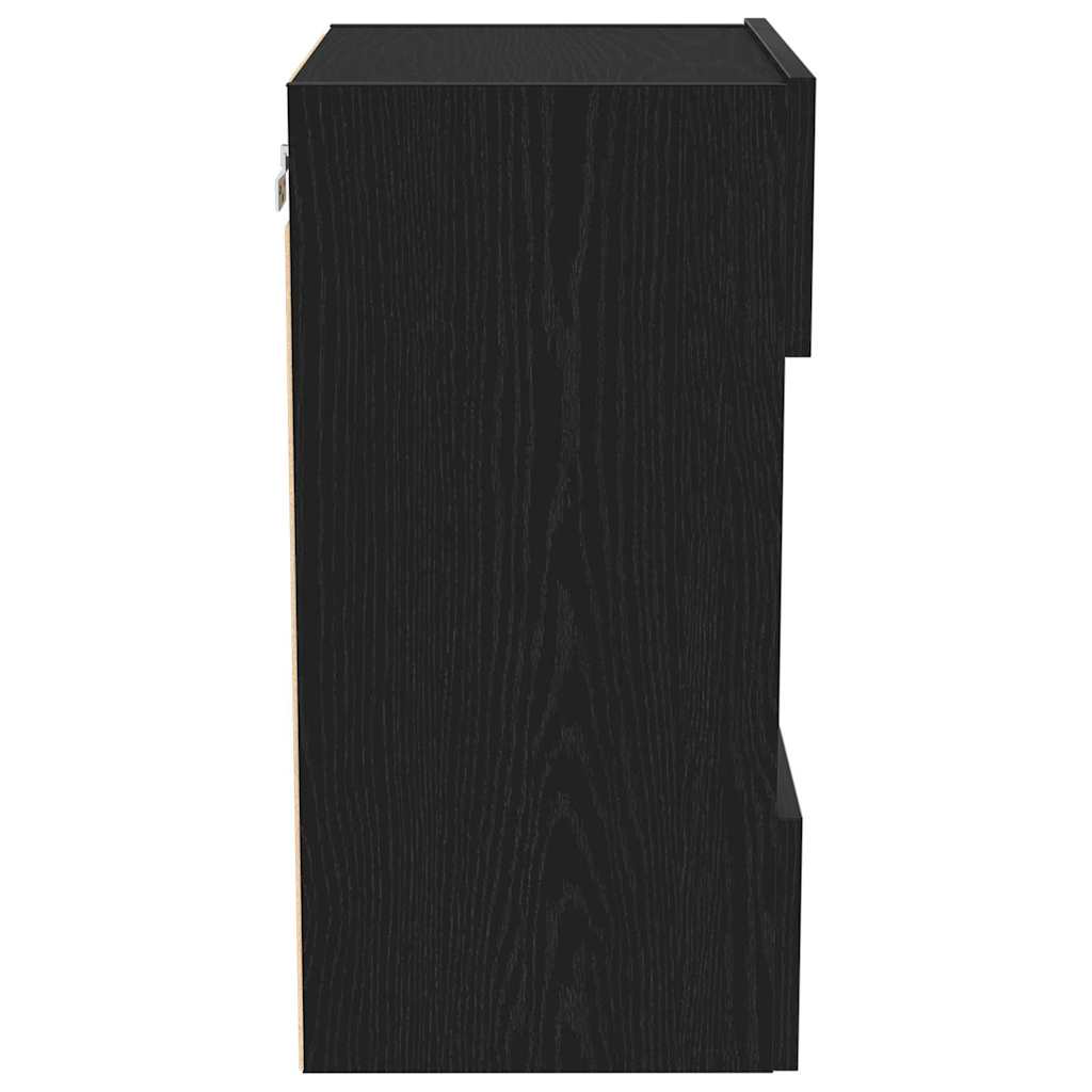 Conjunto de mueble de TV 2 pcs Negro 40 x 30 x 60,5 cm