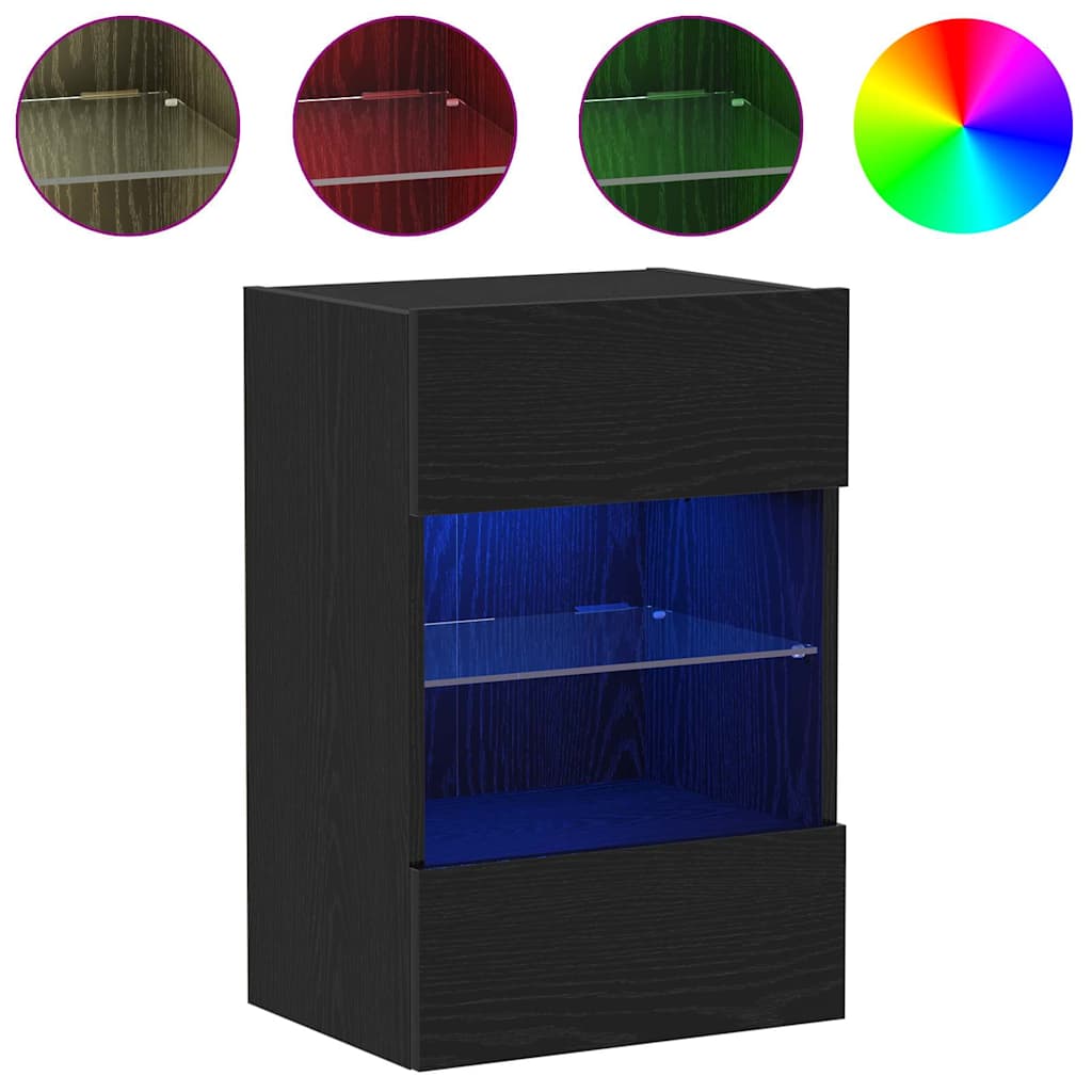 Conjunto de mueble de TV 2 pcs Negro 40 x 30 x 60,5 cm