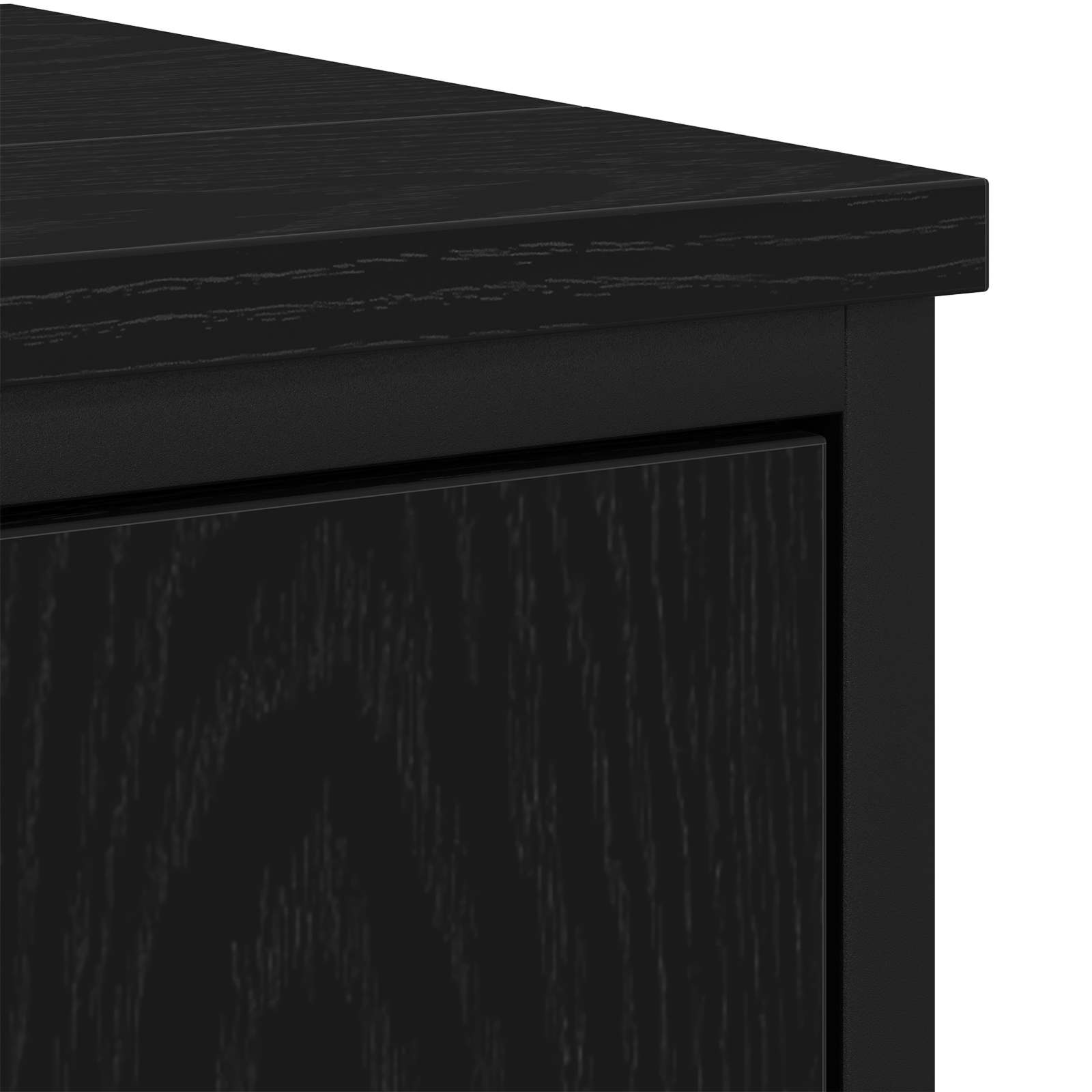 Mueble de lavabo para baño Roble Negro 60 x 30 x 60 cm