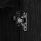 Mueble de lavabo para baño Roble Negro 60 x 30 x 60 cm
