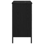 Mueble de lavabo para baño Roble Negro 60 x 30 x 60 cm