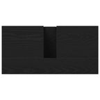 Mueble de lavabo para baño Roble Negro 60 x 30 x 60 cm