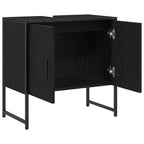 Gabinete de Lavabo para Baño Roble Negro 60 x 30 x 60 cm