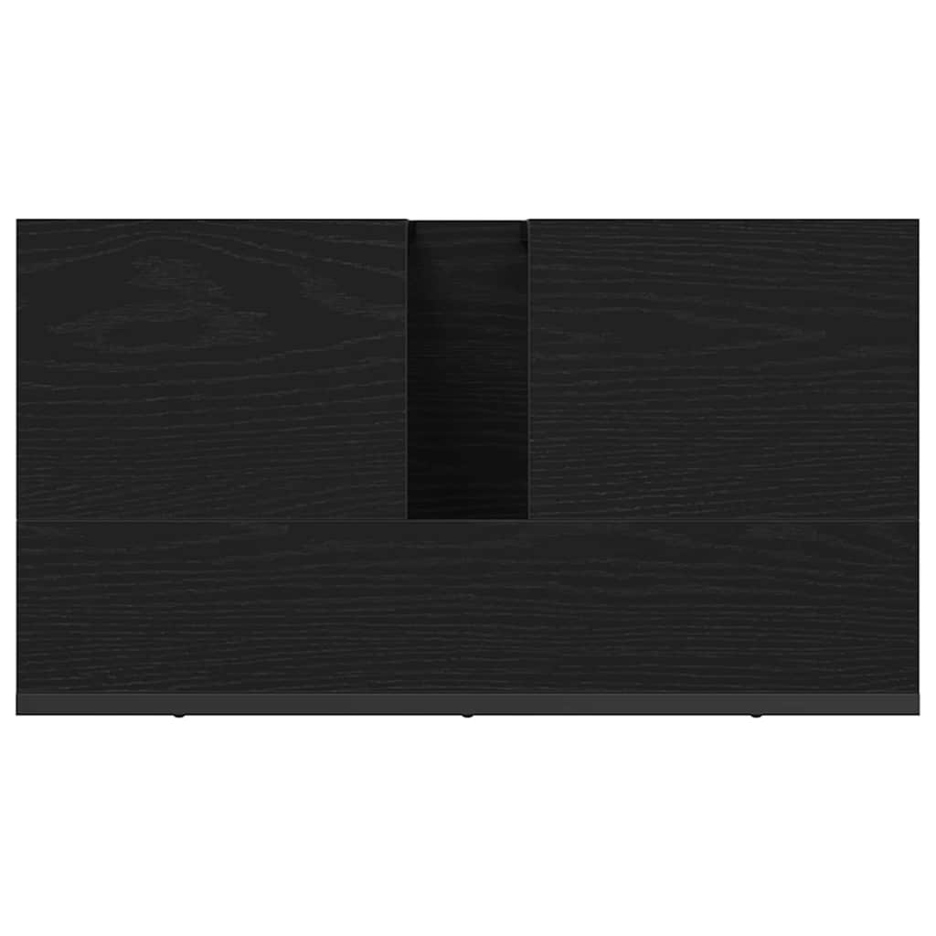 Gabinete de Lavabo para Baño Roble Negro 60 x 30 x 60 cm