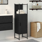 Juego de muebles de baño Roble Negro 33 x 33 x 120,5 cm