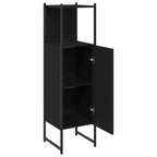 Juego de muebles de baño Roble Negro 33 x 33 x 120,5 cm