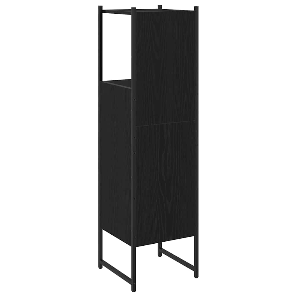 Juego de muebles de baño Roble Negro 33 x 33 x 120,5 cm