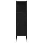 Juego de muebles de baño Roble Negro 33 x 33 x 120,5 cm