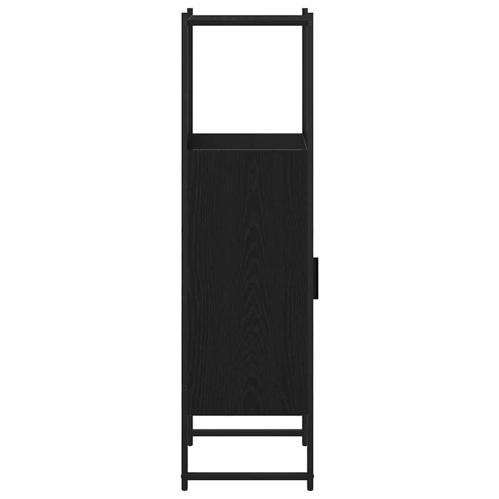Juego de muebles de baño Roble Negro 33 x 33 x 120,5 cm