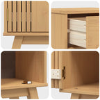 Mueble de Cuarto de Baño con cajón Olden Marrón 35 x 30 x 90 cm