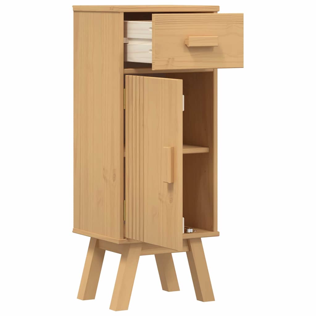 Mueble de Cuarto de Baño con cajón Olden Marrón 35 x 30 x 90 cm