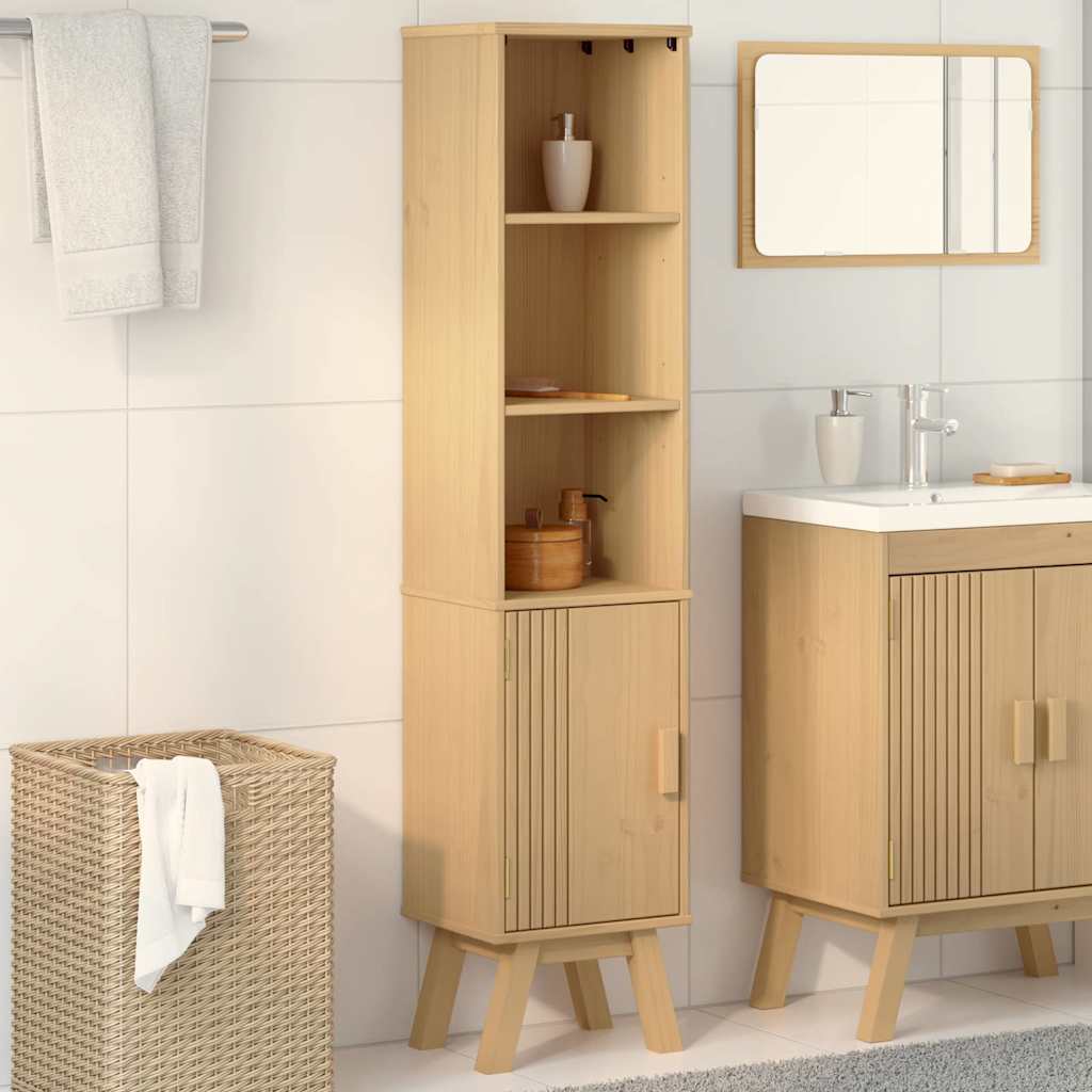 Mueble de Cuarto de Baño Olden Marrón 35 x 30 x 159 cm