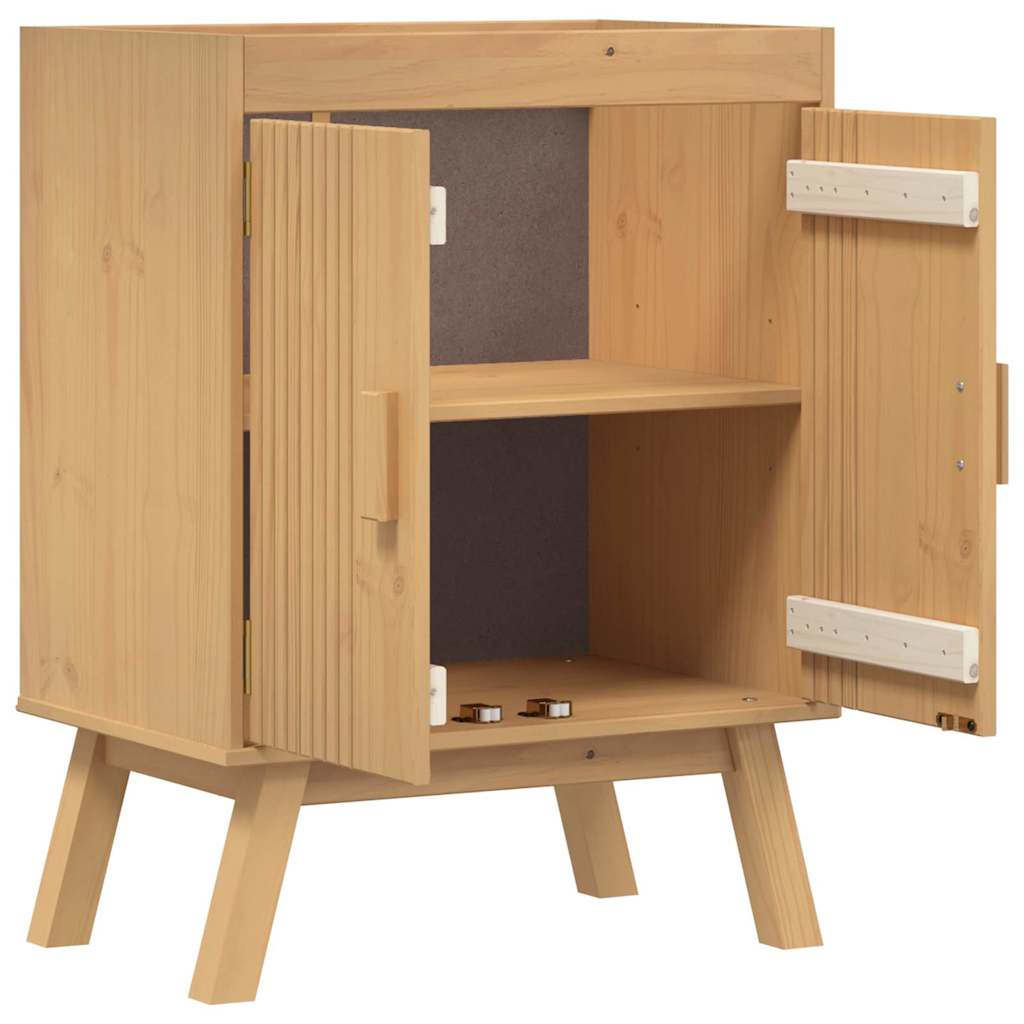 Armario Base Olden Marrón 60 x 40 x 80 cm Madera maciza de Pino