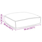 Cojín Antracita 50 x 50 x 12 cm Tela Oxford
