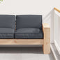 Anthracite Cushion 80 x 80 x 12 cm Oxford Fabric