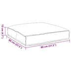 Cojín Antracita 80 x 80 x 12 cm Tela Oxford