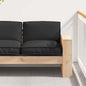 Anthracite Cushion 80 x 80 x 12 cm Oxford Fabric