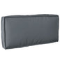 Anthracite Cushion 80 x 40 x 12 cm Oxford Fabric