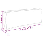 Cojín Antracita 120 x 40 x 12 cm Tela Oxford