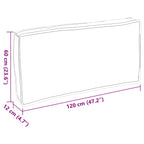 Cojín Antracita 120 x 60 x 12 cm Tela Oxford