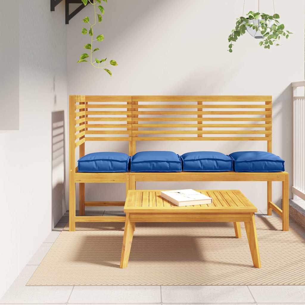 Cojín 2 pcs Antracita 40 x 40 x 8 cm Tela Oxford