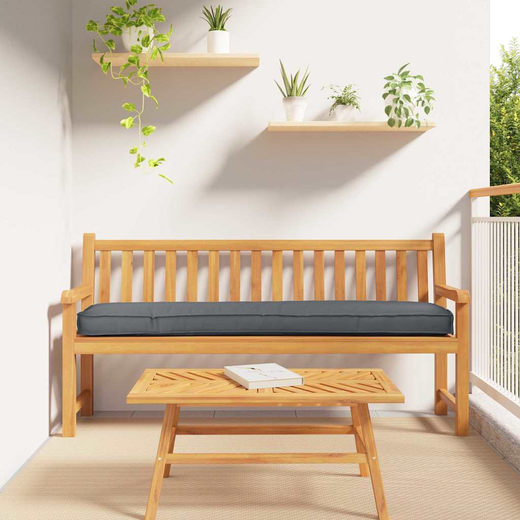 Cojín para palet Antracita 180 x 40 x 8 cm Tela Oxford