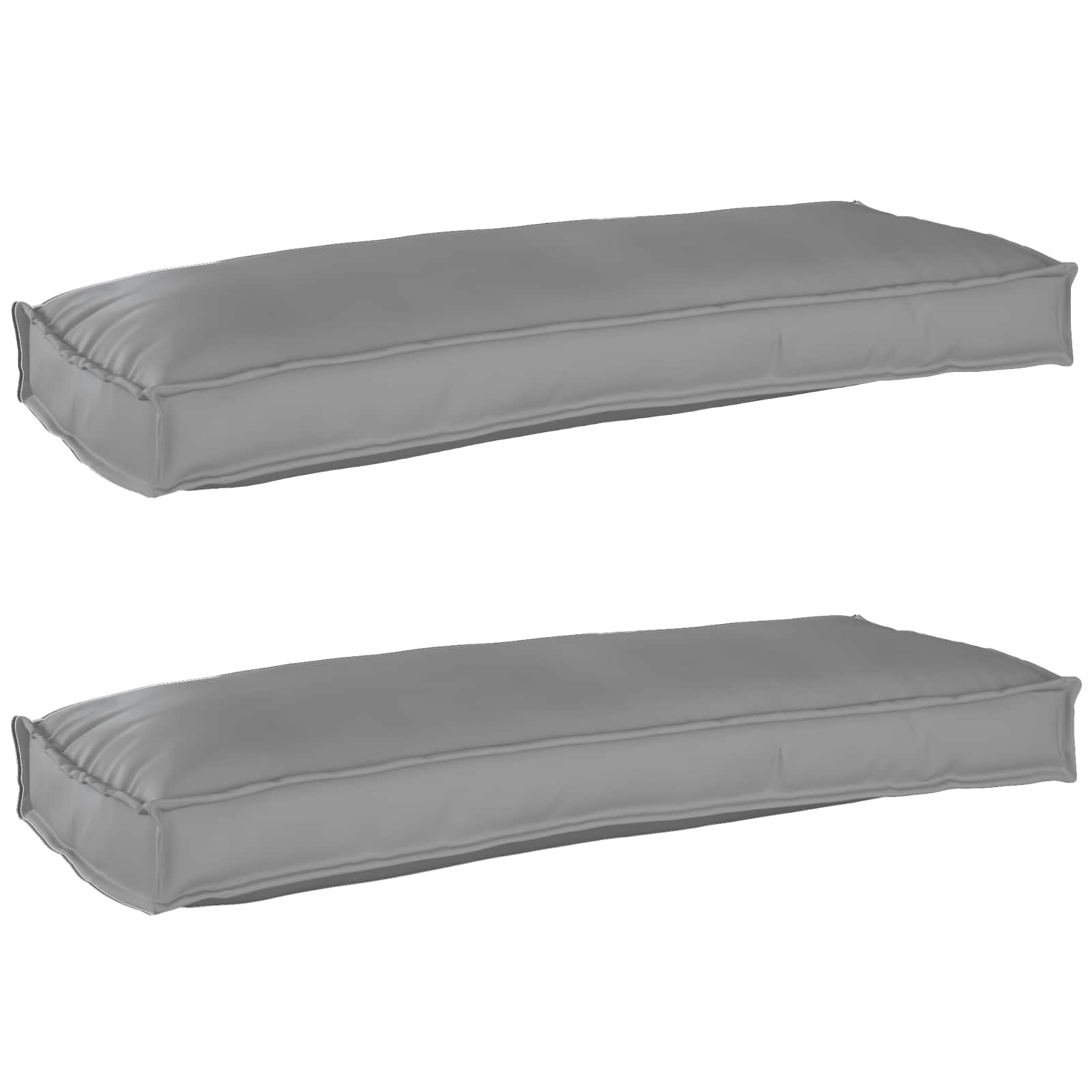 Pallet Cushion Set 2 pcs Anthracite 100 x 40 x 8 cm