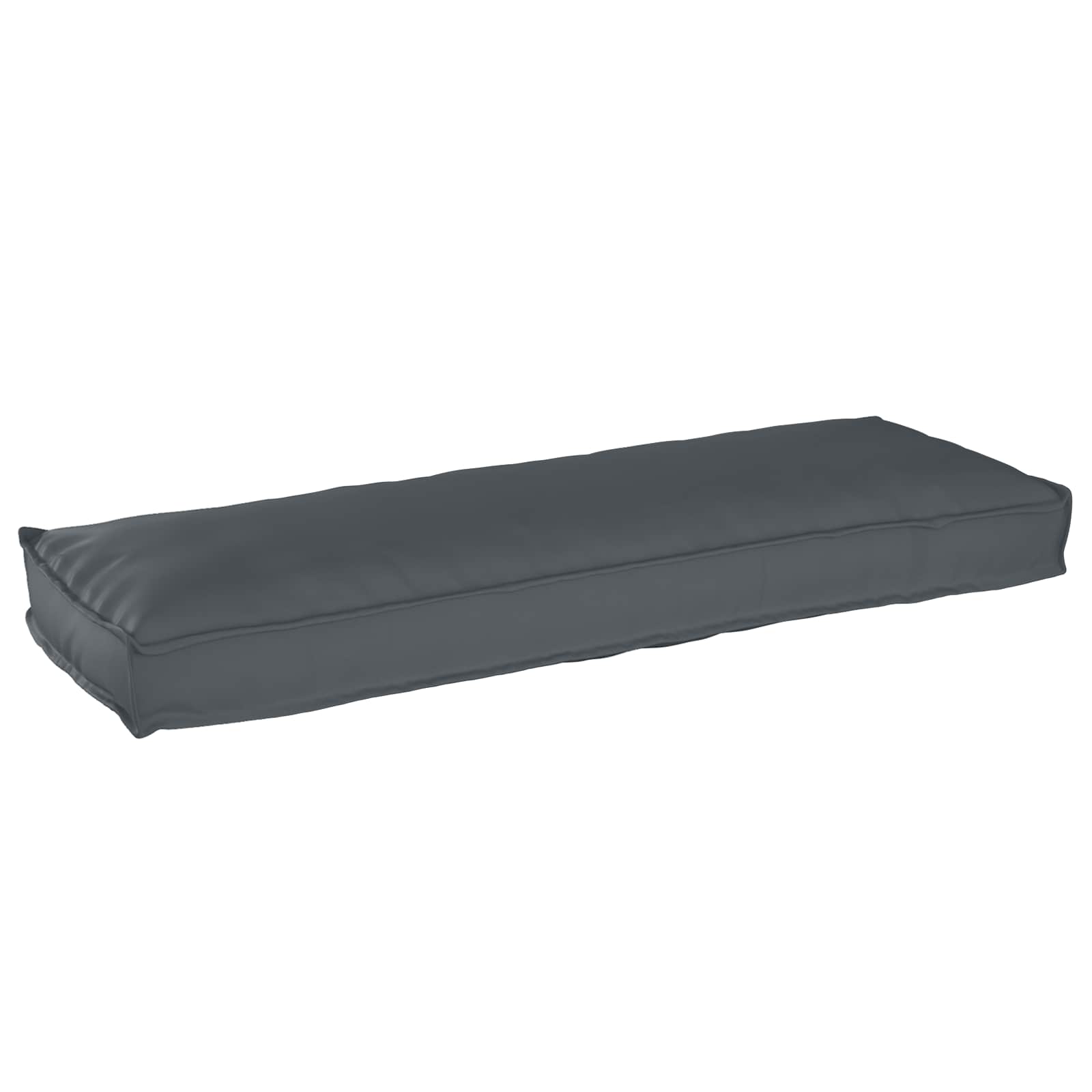 Juego de Cojines para Palets 2 pcs Antracita 120 x 40 x 8 cm