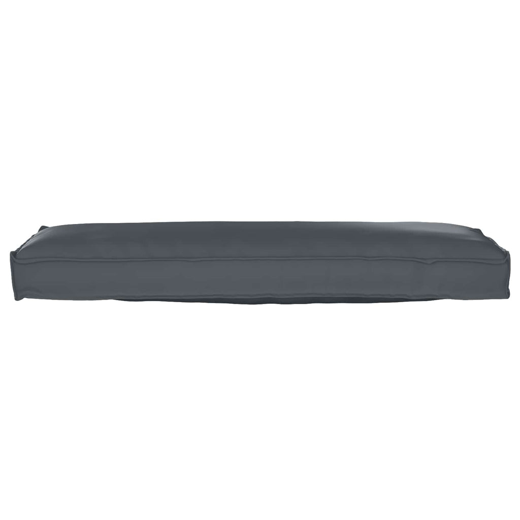 Juego de Cojines para Palets 2 pcs Antracita 120 x 40 x 8 cm