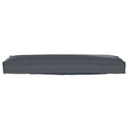 Juego de Cojines para Palets 2 pcs Antracita 120 x 40 x 8 cm