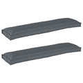 Juego de Cojines para Palets 2 pcs Antracita 150 x 40 x 8 cm