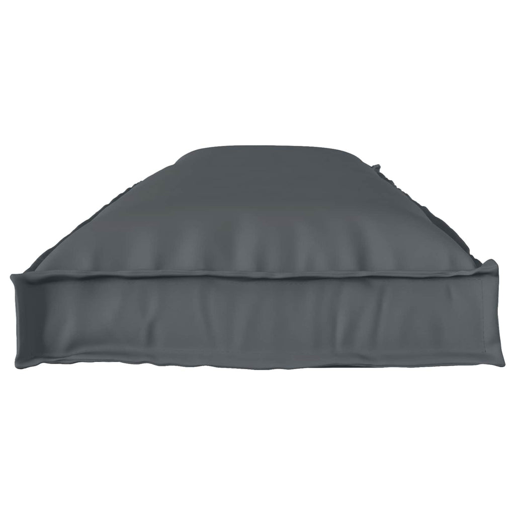 Juego de Cojines para Palets 2 pcs Antracita 150 x 40 x 8 cm